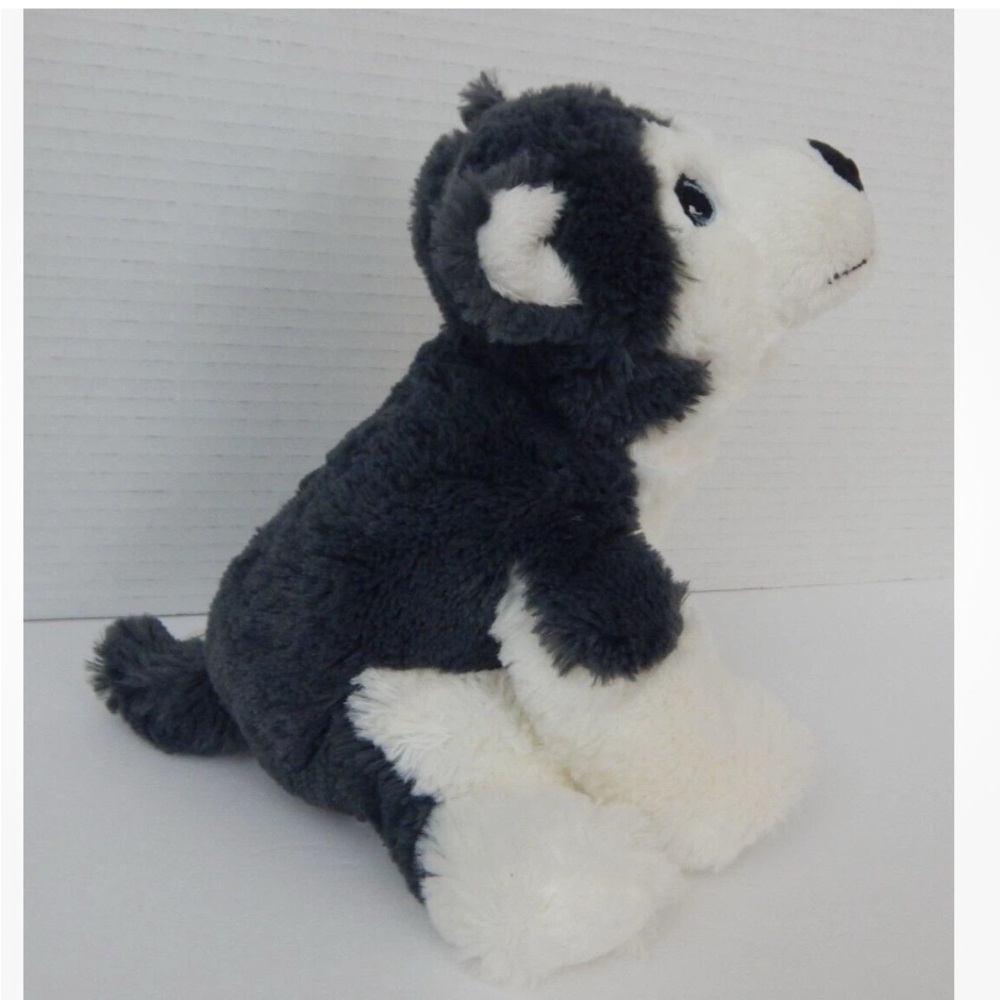 Ikea Livlig Stuffed Animal Husky - dark Gray and White